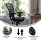 Flash Furniture Dark Gray Mesh Multifunction Chair - Roller Wheels HL-0001-DK-GY-RLB-GG - alternate 6
